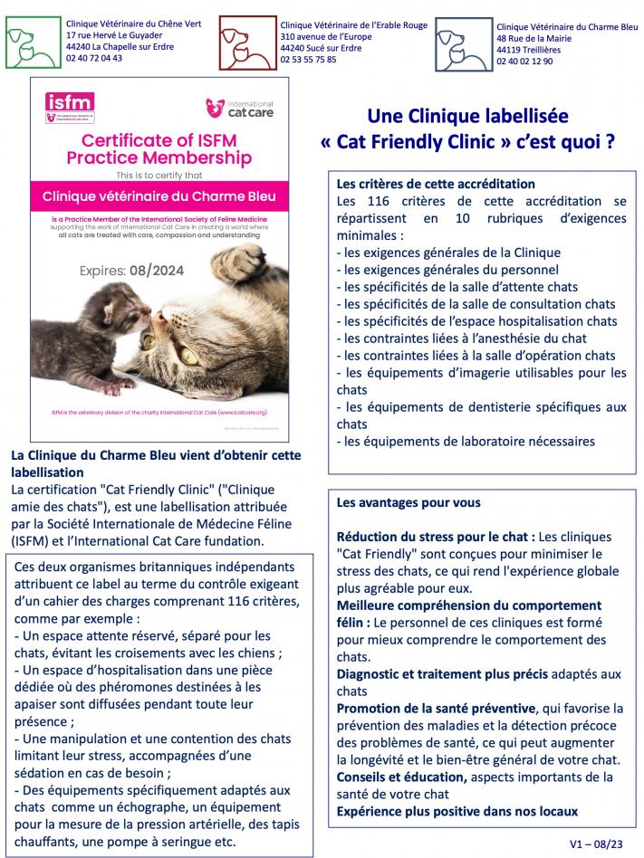 Clinique Cat friendly